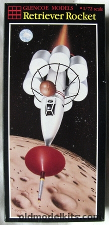 Glencoe 1/72 RM-1 Disney 'Man in Space' Spaceship / Retriever Rocket (Ex-Strombecker), 05002 plastic model kit